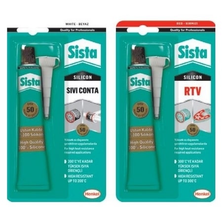 Sista Rtv Sıvı Conta Kırmızı 50 gr